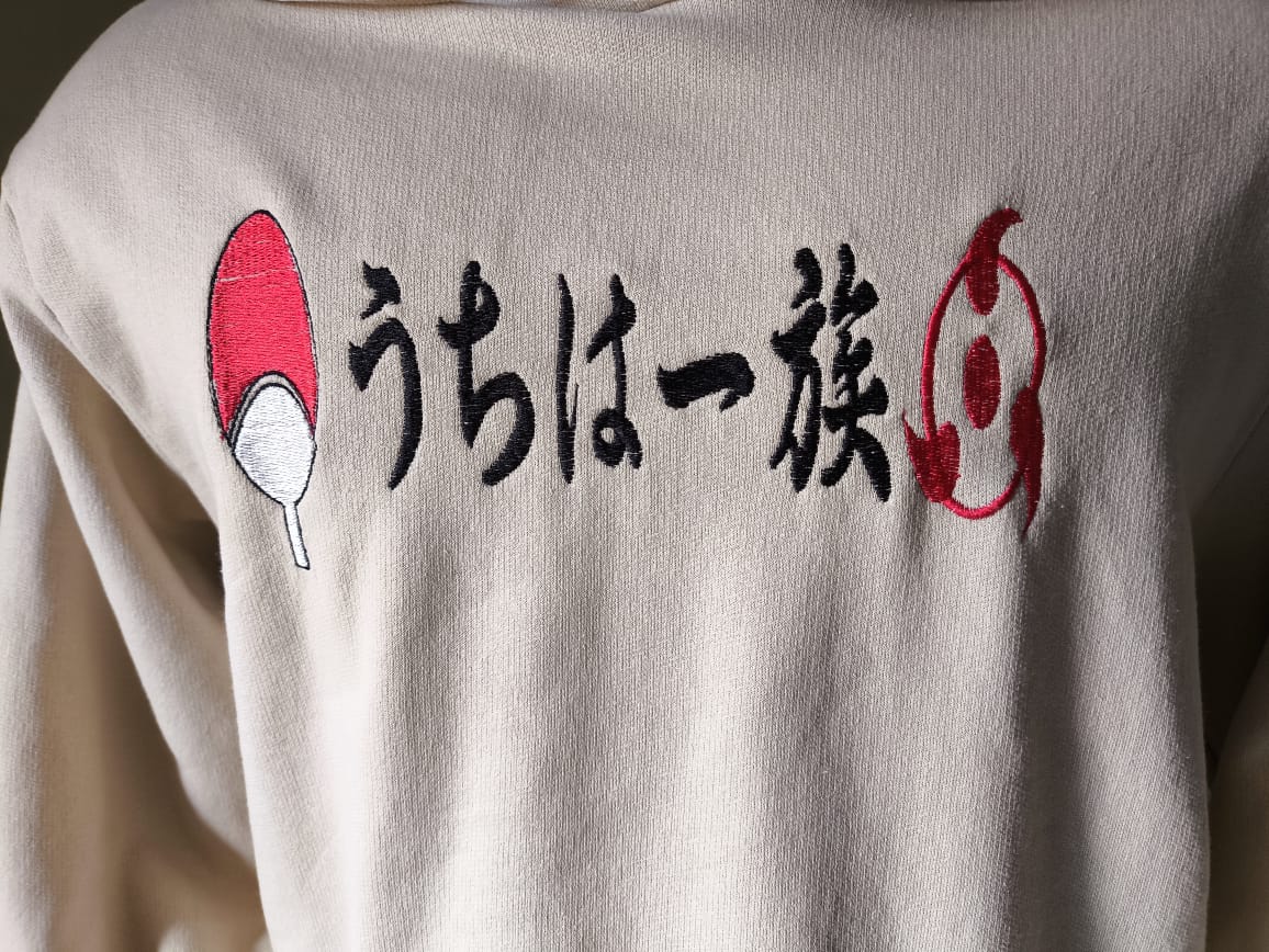 Moletom Bordado Bege - Naruto - Itachi - Imagem 2