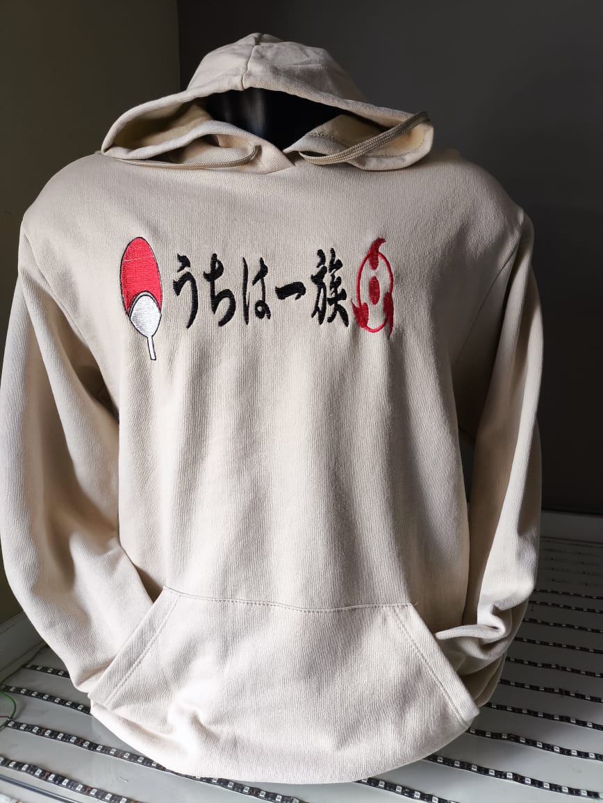 Moletom Bordado Bege - Naruto - Itachi - Imagem 3
